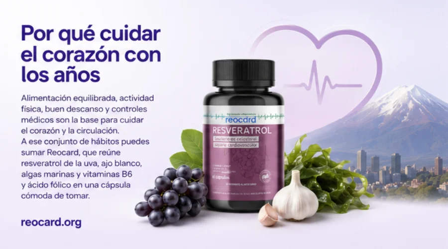 Reocard — cuidar el corazón y la circulación con los años