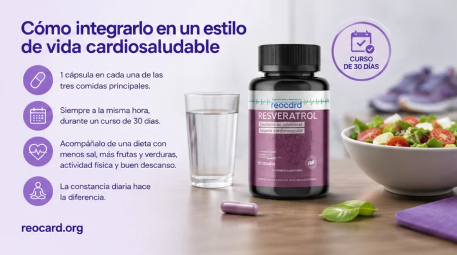 Reocard dentro de un estilo de vida cardiosaludable